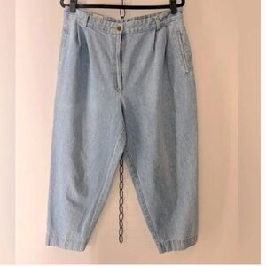 Vintage Light Wash Balloon Jeans Petite